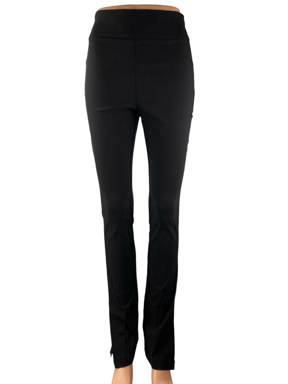NEW NA-KD Black High Rise Slim Active Jean-ish Leggings Skinny Trousers Pants 36